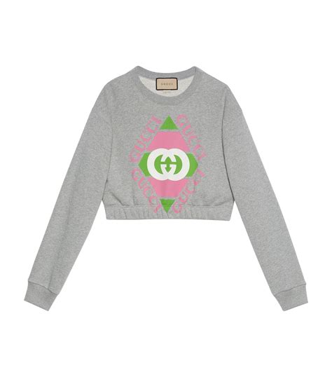 gucci knit sweater womens|gucci cropped sweatshirt etsy.